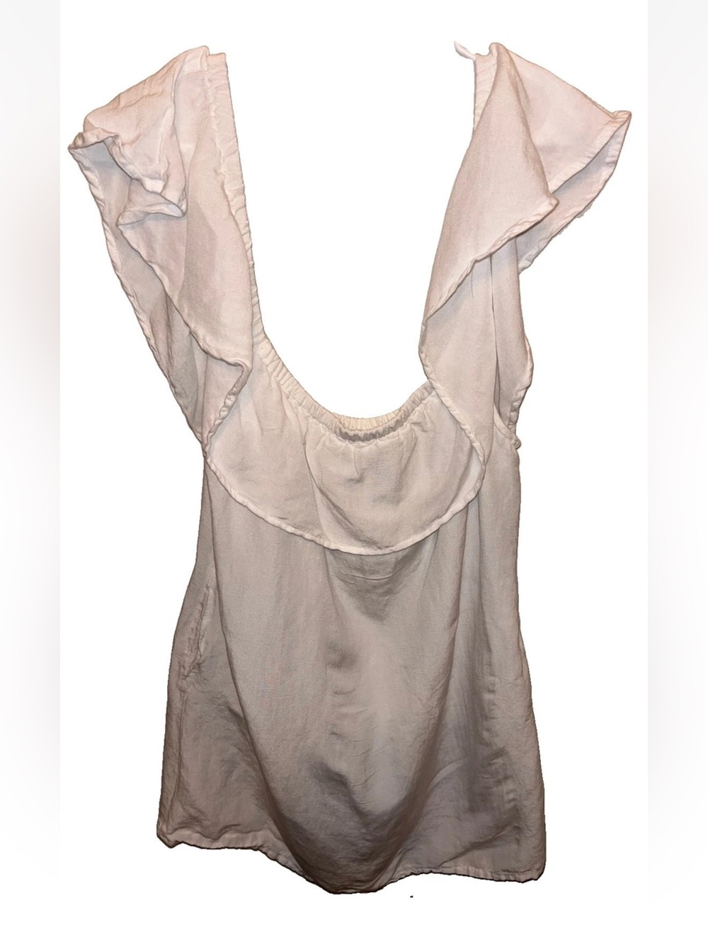 Tommy Bahama St. Lucia White Linen Blend Dress Size M Beachy Wedding Cruise EUC